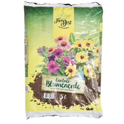 Artikel FlorBest tuinmanpotgrond met natuurlijke klei en langdurige meststof 5l