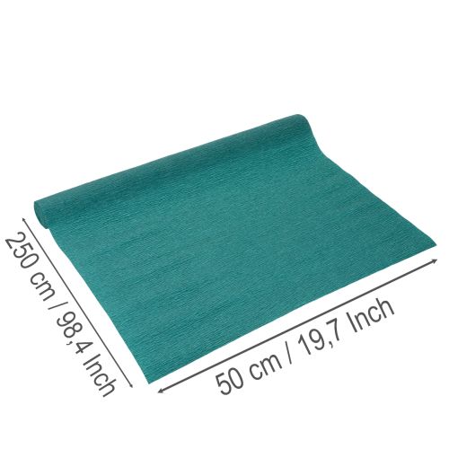 Bloemisten crêpepapier, blauw, rol 50x250cm | Floristik24.nl