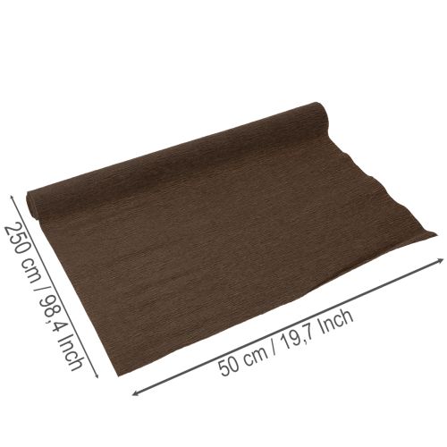 Bloemisten crêpepapier, bruine rol, 50x250cm, decoratie | Floristik24.nl