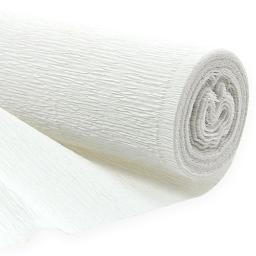Bloemistencrêpepapier bloemistencrêpe wit 50×250cm 5 stuks