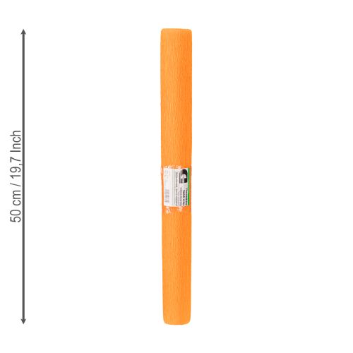 Artikel Bloemist crêpepapier licht oranje 50x250cm
