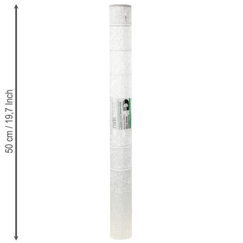 Artikel Bloemist crêpepapier zilver 50x250cm