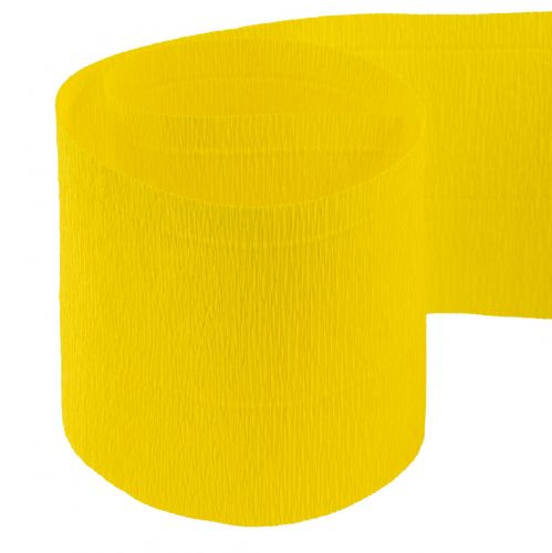 Artikel Bloem crêpe geel B10cm gramgewicht 128g/m² L250cm 2st