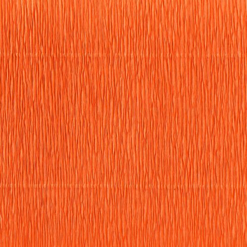 Artikel Bloem crêpe oranje B10cm gramgewicht 128g/m² L250cm 2st