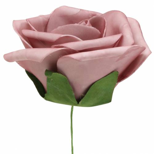 Floristik24 Foam Roos Oud Roze Ø15cm 4 st