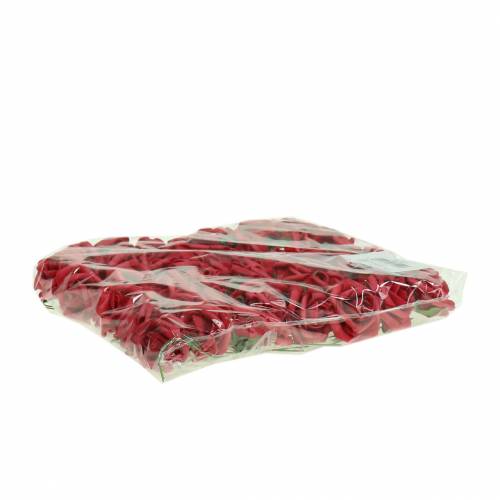 Floristik24 Foam roosjes Ø3,5cm rood 48 st