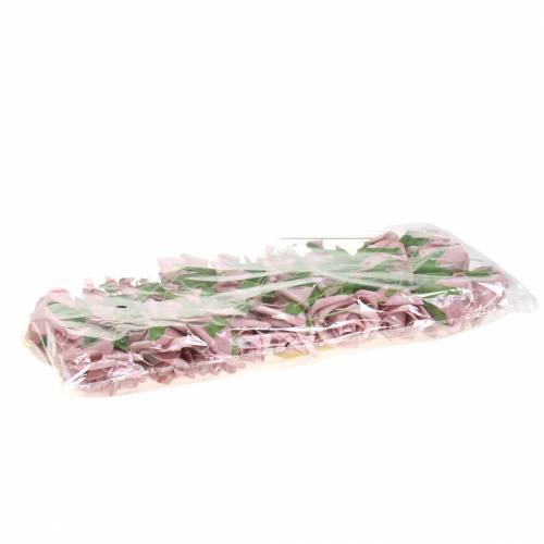 Floristik24 Foam roos Ø6cm oudroze 27 st