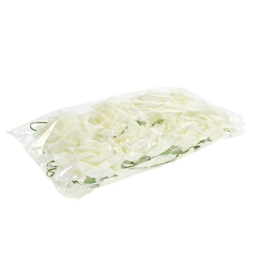 Artikel Foam Roos Ø 10cm crème 8 st