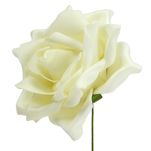Artikel Foam rozen crème Ø15cm 4 st