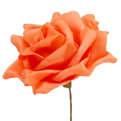 Floristik24 Foam rozen oranje Ø15cm 4st
