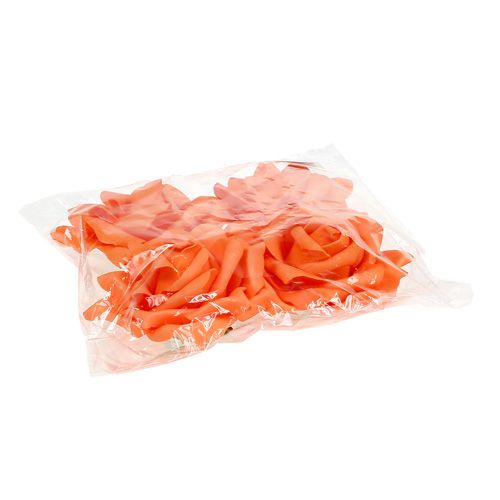 Artikel Foamrozen oranje Ø15cm 4 st