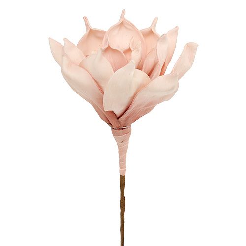 Floristik24 Foam bloem magnolia roze Ø15cm L65cm