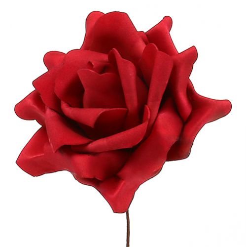Floristik24 Foam roos foam roze rood Ø15cm 4 st