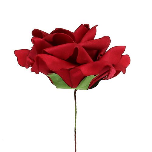 Floristik24 Foam roos foam roze rood Ø15cm 4 st