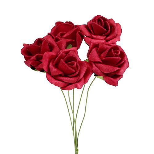 Floristik24 Foam roze rood Ø4cm 48 st
