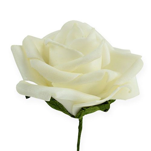 Artikel Foam roosjes Ø6cm crème 27 st