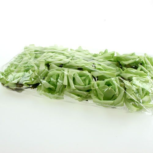 Floristik24 Foam roosjes Ø 8cm groen 18 st