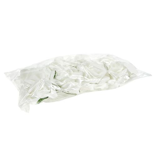 Artikel Foamrozen wit Ø10cm 8 st
