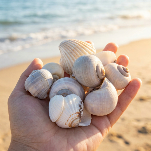 Artikel Slakken en schelpen - Maritieme decoratieve accenten voor een unieke kamerverfraaiing - 500 g