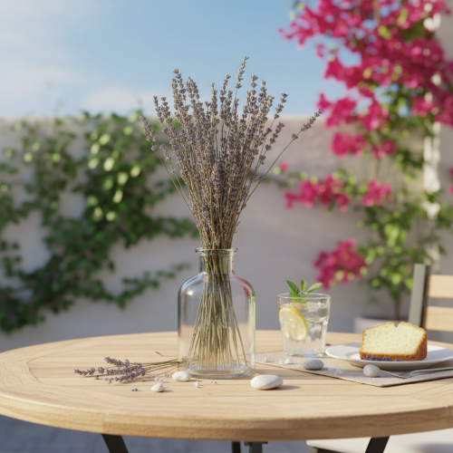 Artikel Gedroogde lavendel, geurige gedroogde bloemen, 35-40 cm, 100 g