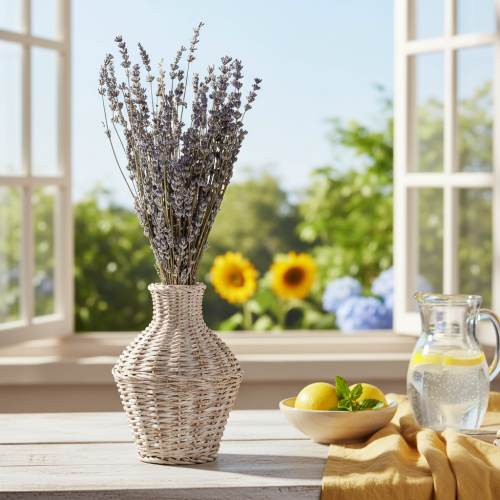 Artikel Gedroogde lavendel, geurige gedroogde bloemen, 35-40 cm, 100 g