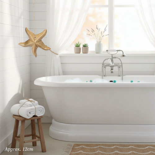 Artikel Keramische zeesterdecoratie om op te hangen, voor een maritieme sfeer, zomerdecoratie voor in huis, 12 cm, 2 stuks