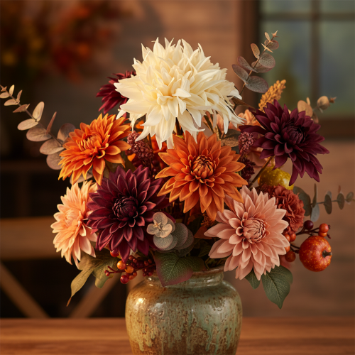 Artikel Dahlia kunst creme 25,5cm 3st