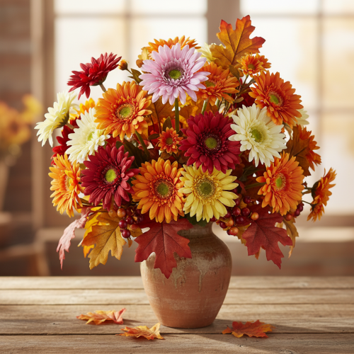 Artikel Kunstbloemen Gerberatuin Kunstbloemen Paars 47cm