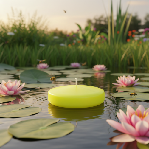 Artikel Drijvende kaars, veelzijdige decoratiemogelijkheden voor elegante tafeldecoraties en evenementen, 8 cm, 8 stuks