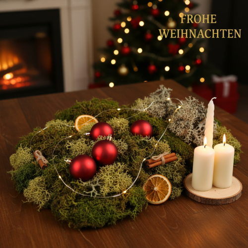 Artikel Decoratief mos om te knutselen, gemengd groen en lichtgroen natuurmos, 75 g