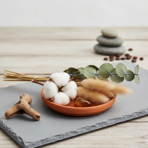 Artikel Onderzetter van keramiek, decoratieve terracotta schaal Ø7,5cm