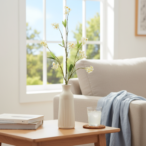 Artikel Appelbloesemtak, kunstbloementak, wit, 65 cm, 1 stuk