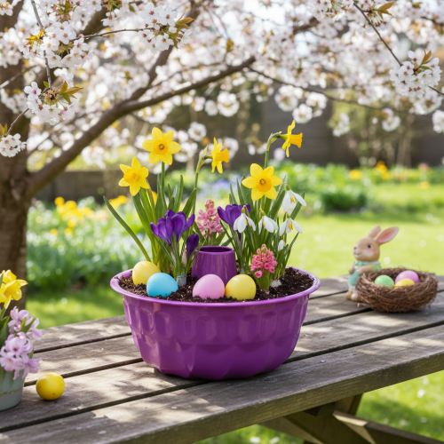 Artikel Bundtcakevorm, metaal, decoratieve cakevorm, paars, Ø23cm, H12cm