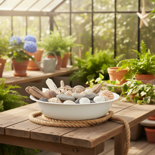 Artikel Metalen kom, wit geëmailleerd, Ø29cm, H7,5cm