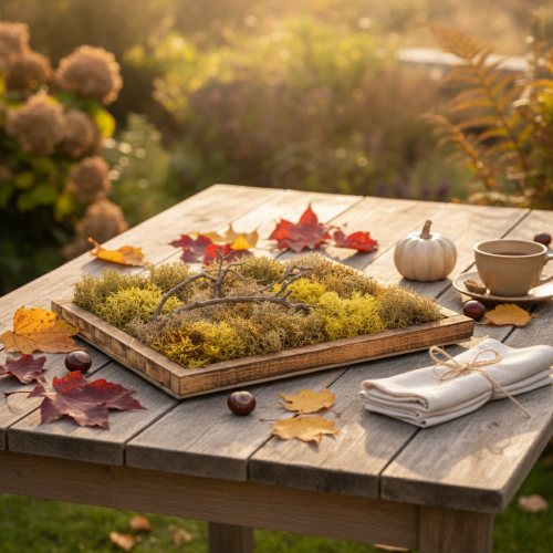 Artikel Mosfoto, echte mosfoto met lijst, geconserveerd, 40×30 cm