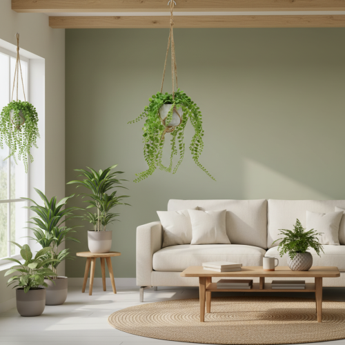 Kunstpotplanten succulente hangmand 46cm | Floristik24.nl