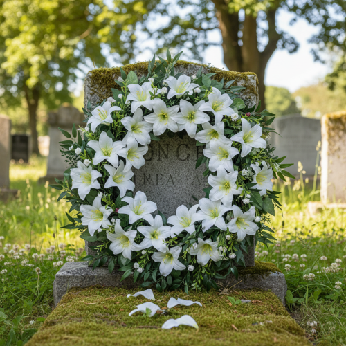 Artikel Lelie op draad, middelgroot, 25 stuks