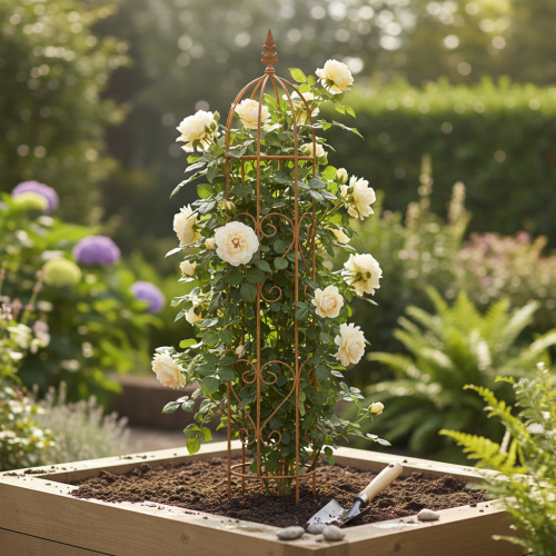 Artikel Tuinrek, klimhulp voor rozen en andere klimplanten, ideaal voor tuinontwerp, 108 cm, set van 2.