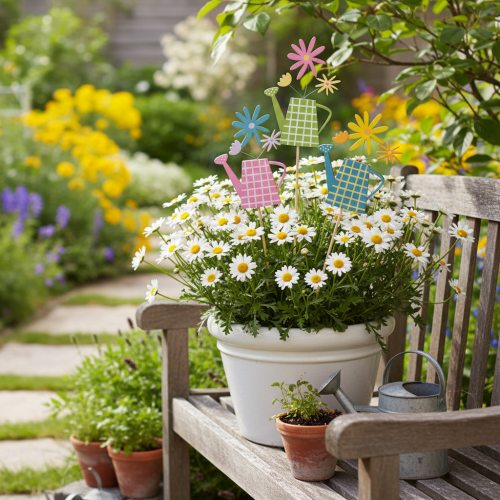 Artikel Gieterdecoraties voor lenteversiering in de tuin of bloempotten (12 stuks)
