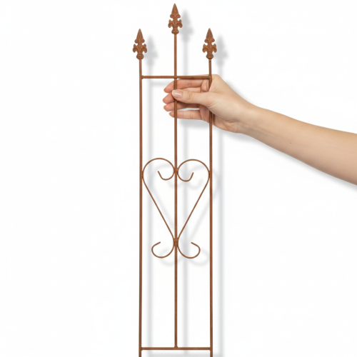 Tuinrek, decoratieve hartvormige plantensteun voor klimplanten, 98 cm | Floristik24.nl