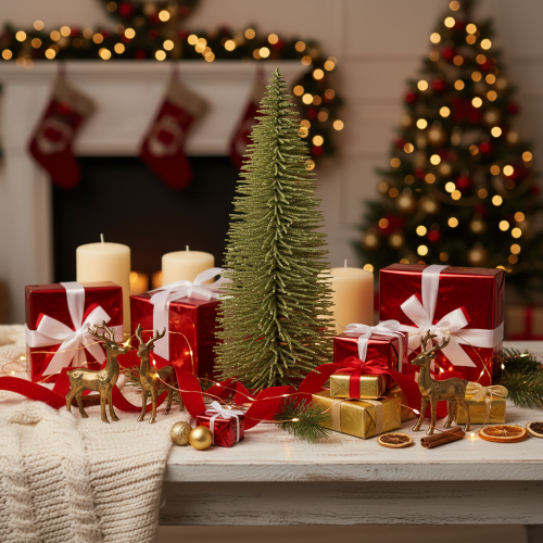 Artikel Kunstmatige groene kerstboom voor winterdecoratie, 70 cm