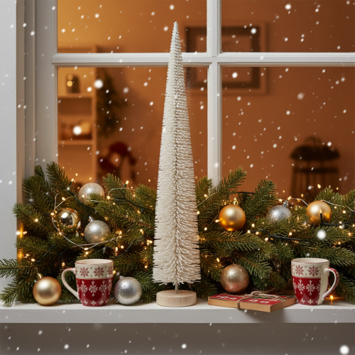 Kunstmatige decoratieve kerstboom, tafelkerstboom, 60 cm | Floristik24.nl