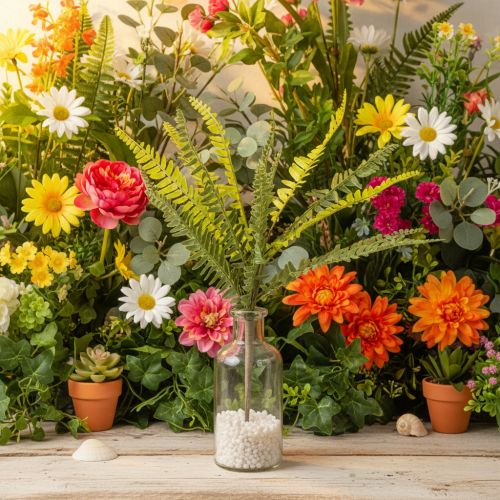 Kunstmatige varentak, kunstmatige groene plant voor decoratie, 45 cm | Floristik24.nl