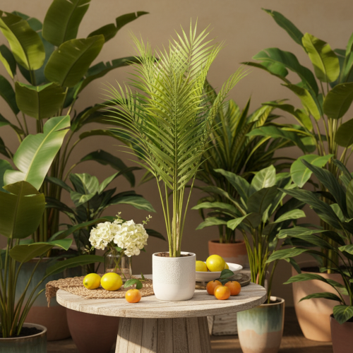 Kunstmatige palmtak, kunstplant voor bloemstukken, 90 cm | Floristik24.nl