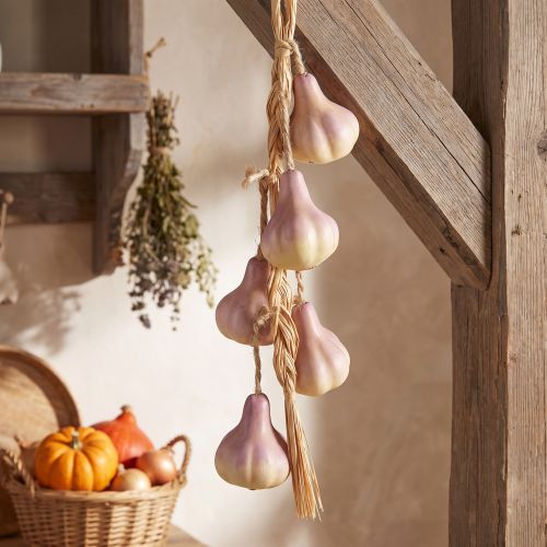 Knoflookdecoratie om op te