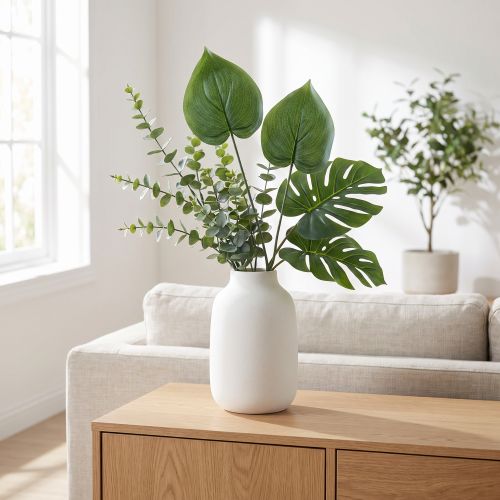 Philodendron kunst boomvriend kunstplanten groen 48cm | Floristik24.nl