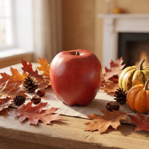 Artikel Decoratieve Appel Rood Decoratieve Fruit Voer Dummy 9cm