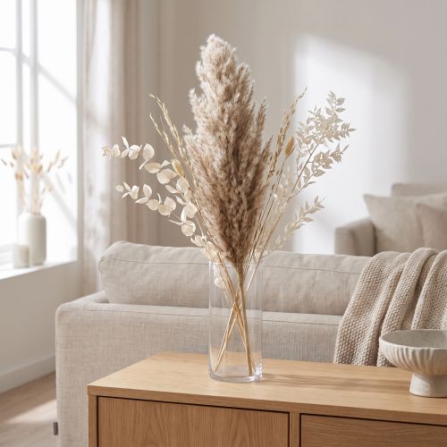 Gedroogde pampasgrasdecoratie