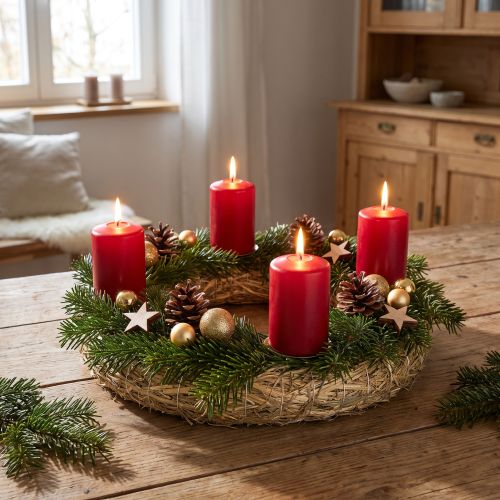 Strokrans strokransen voor kransen en Adventskransen 25/6cm 2st | Floristik24.nl