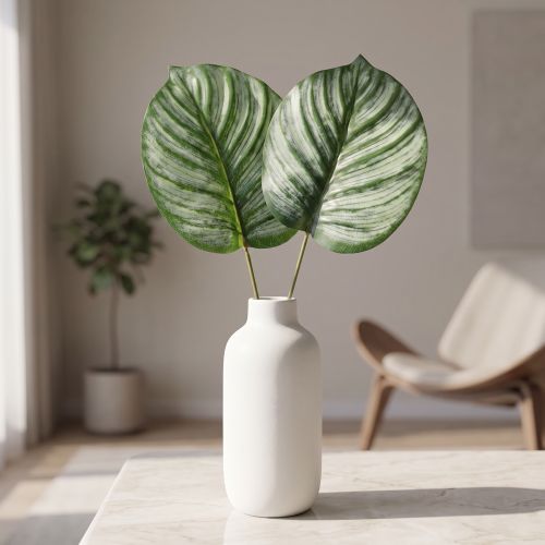 Calathea Kunstmand Marante Kunstplanten Groen 51cm | Floristik24.nl